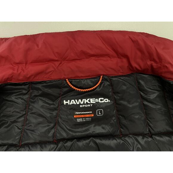 Hawke & Co Sport Down Packable Vest Mens Large Red Puffer Lightweight Jacket - Picture 8 of 11